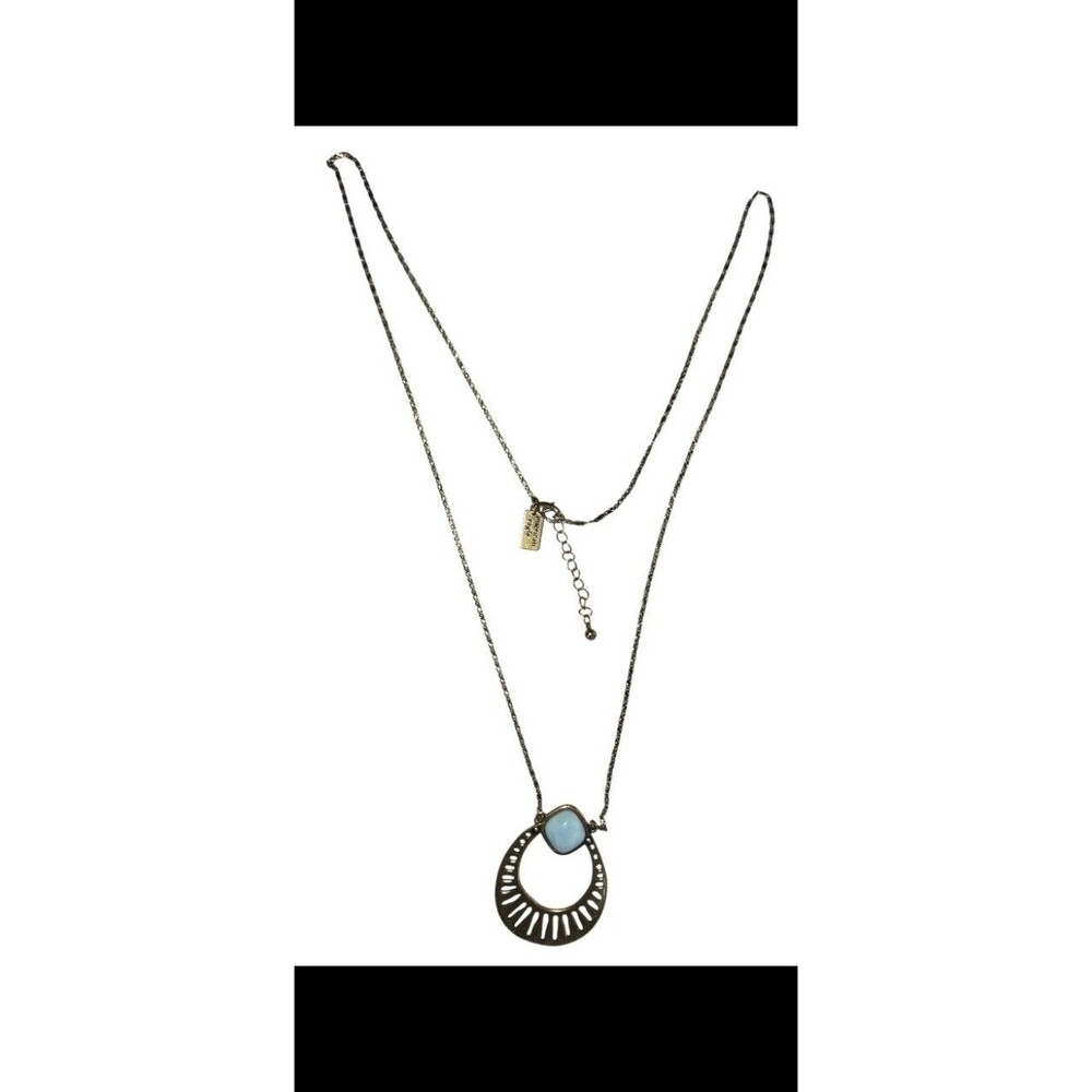 American Eagle long pendant necklace boho gold tone womens jewelry moon goddess - Picture 2 of 10